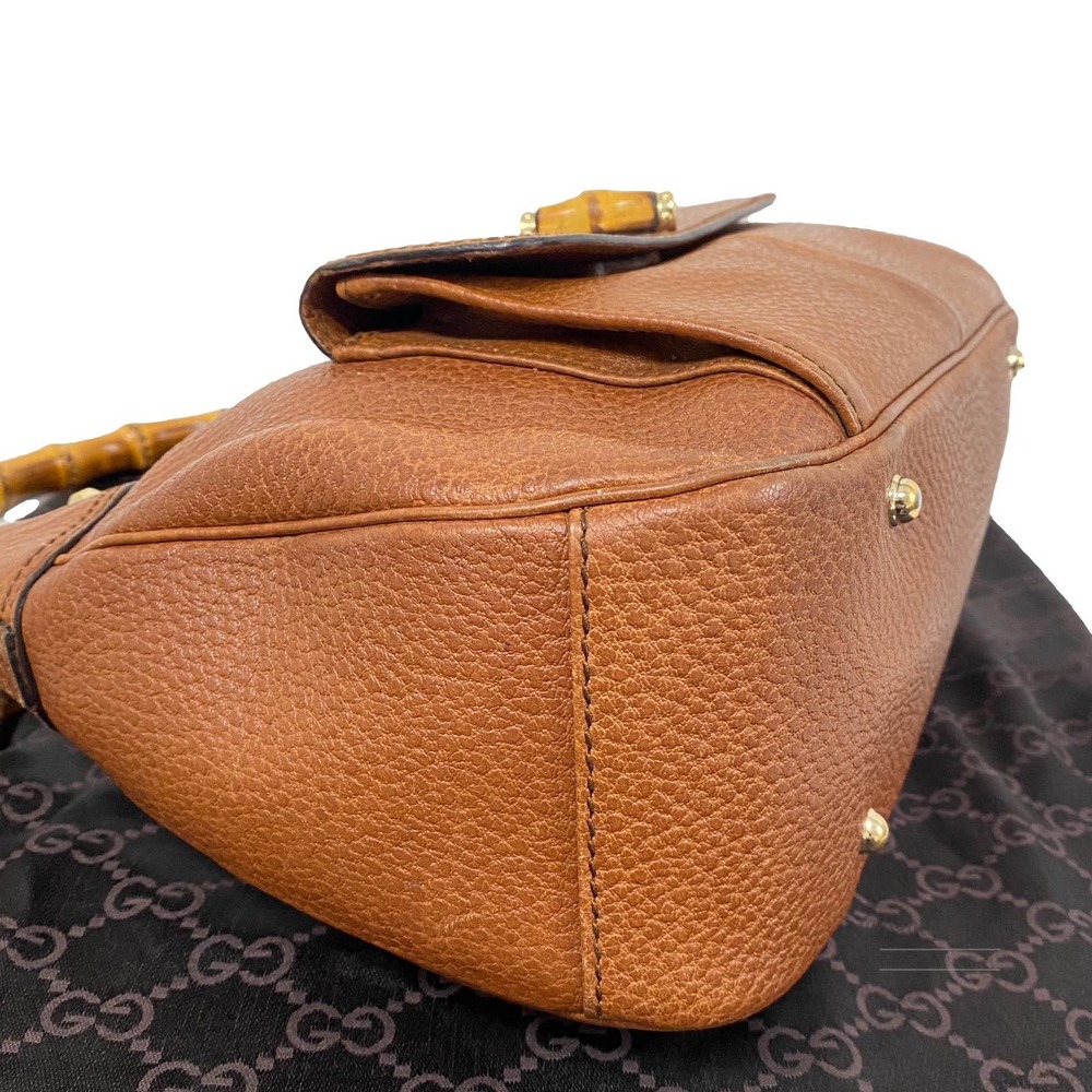 Gucci Bamboo Top Handle Leather Shoulder Bag  EUC - Picture 13 of 15